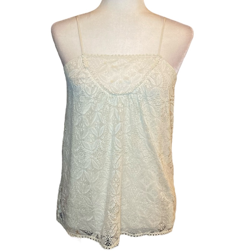 Milly Cream Lace Camisole Top